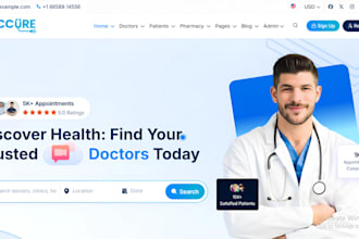 build medical website, dentist appointment website chiropractic, therapy website