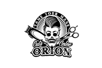 design good looking hair styling fashion logo