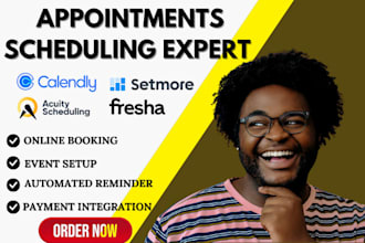 setup appointments booking calendly vagaro  acuity scheduling fresha setmore