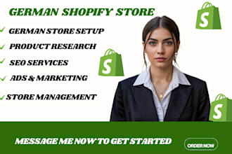 set up german, US and netherland shopify store redesign your dropshipping store