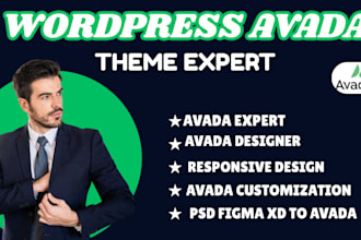 design stunning wordpress website, avada theme customization