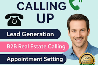 do real estate calls,b2b b2c cold calling and appointment setting, telemarketing