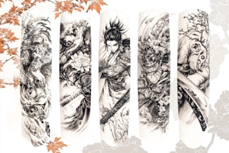do traditional or old school style tattoo design