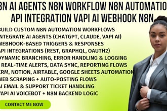 n8n ai agents n8n workflow n8n automation API integration vapi ai webhook n8n