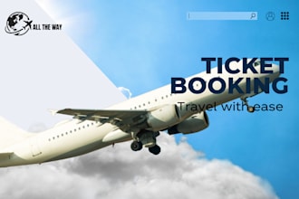design a professional flight ticket itinerary template editable PSD or png