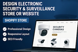 design surveilance electronic security cctv camera, gadgets store or website