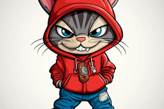 design dazzling cartoon mascot or character logo for business
