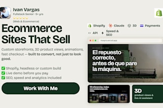 create a professional ecommerce web