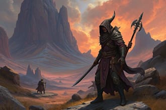 create fantasy, sci fi, character with hyperrealistic style