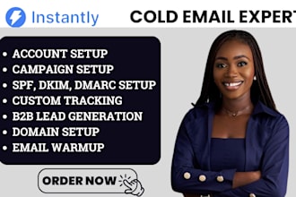 set up instantly ai automation for email warm up and cold email marketing