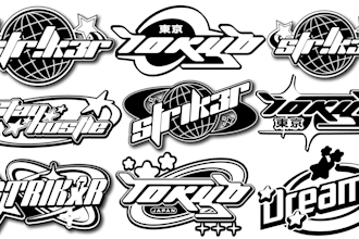 create y2k clothing logo type for your brand