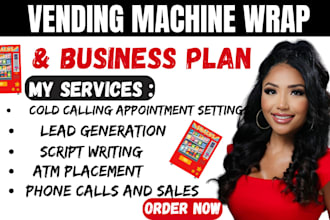 do cold calling for high traffic vending machine locators, atm machine placement