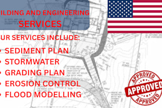 design grading, drainage, stormwater erosion and sediment plans with pe stamp