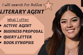find literary agent for children book, screenplay, book agent and query letter