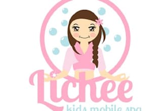 design mascot kids mobile spa logo