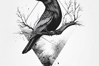 create a minimalist tattoo design for you