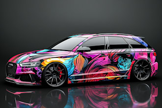 design professional truck, car, van, boat wrap for you