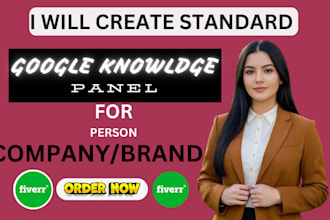create a google knowledge panel or graph for any category
