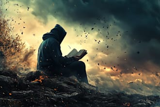 create professional fantasy book cover and sci fi book cover