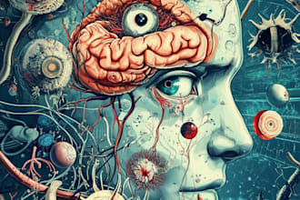 do academic illustrations scientific figures medical illustration