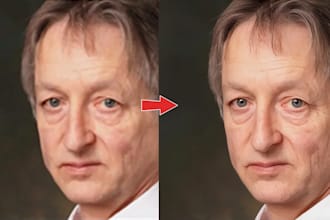 upscale sharpen denoise enhance deblur increase resolution from photo with ai