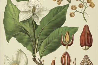 draw botanical flower plants scientific illustration