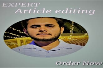 do editing in article, short stories, ebook