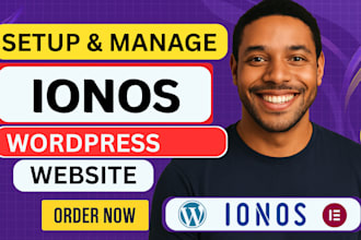 setup, manage or fix your ionos hosting, domain, email, wordpress website