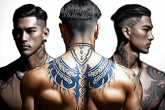 design a polynesian maori tribal tattoo
