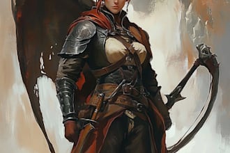 do dnd character art or fantasy character art commission