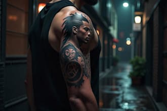 custom anime tattoo designs for true fans