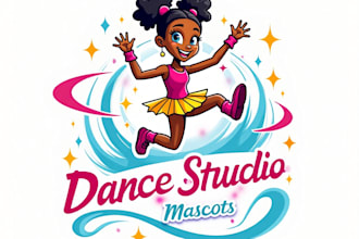 design high quality dance studio mascot logo with express delivery