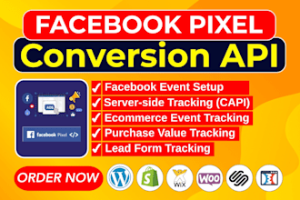 setup meta pixel, facebook pixel conversion API, server side tracking via GTM