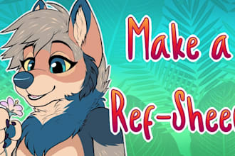 do reference sheet fursonal avatar fursuit