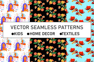 create vector seamless textile repeat pattern