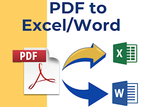 convert PDF to excel and word