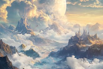 fantasy landscapes, character illustration, environment, digital painting