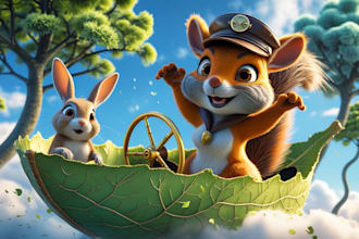 craft engaging 3d artwork for children storybook 3d characters and scenes