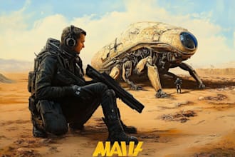 create a sci fi art, character illustration or sci fi character