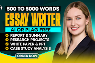 do urgent essay writing, articles, reports, case study, research and summaries