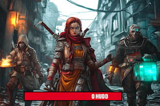 illustrate your ttrpg oc, vtm, fantasy, dnd character art
