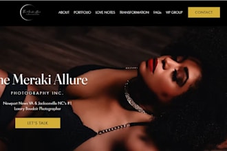 design 360 photobooth website, party rental, photo booth on wix website builder