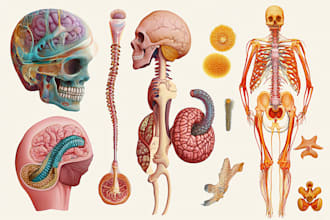 do academic illustrations scientific figures medical illustration