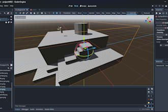 create 3d godot game, gd script, godot map