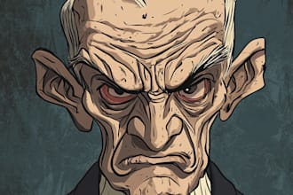 draw a political themed cartoon or character for you