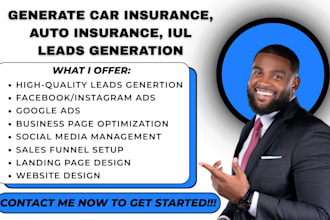 car insurance leads auto insurance iul insurance life insurance leads generation