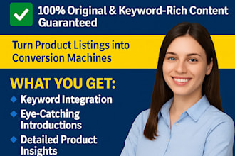 seo optimized product descriptions for amazon and shopify