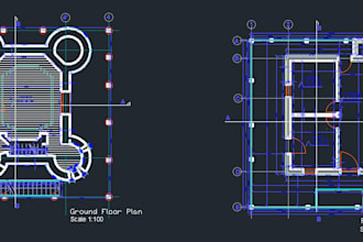 make as built bim models or renovation ready cad plan from your scan or sketches