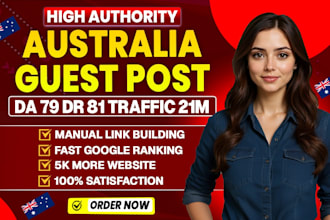 do australia guest post with da 50 dofollow backlinks on au sites