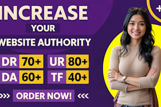 provide seo service moz da ahrefs dr trust flow ahrefs ur rating guaranteed